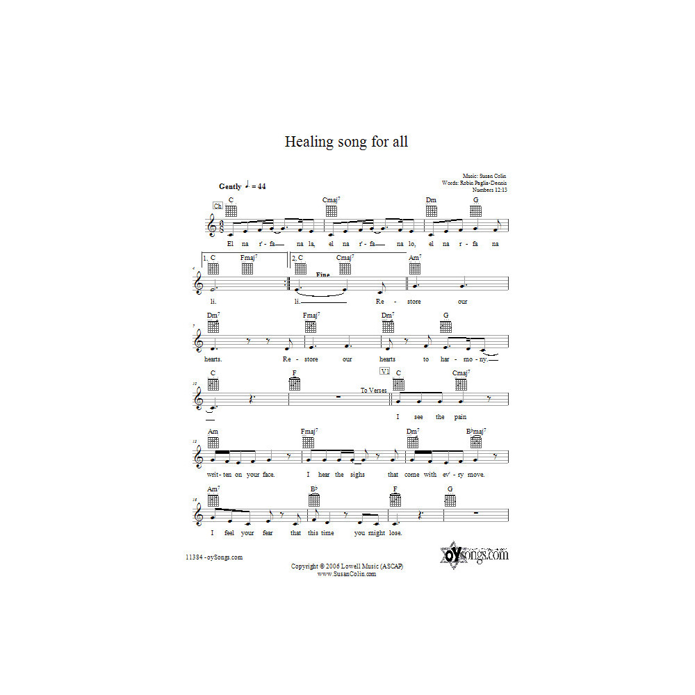 Healing Song For All