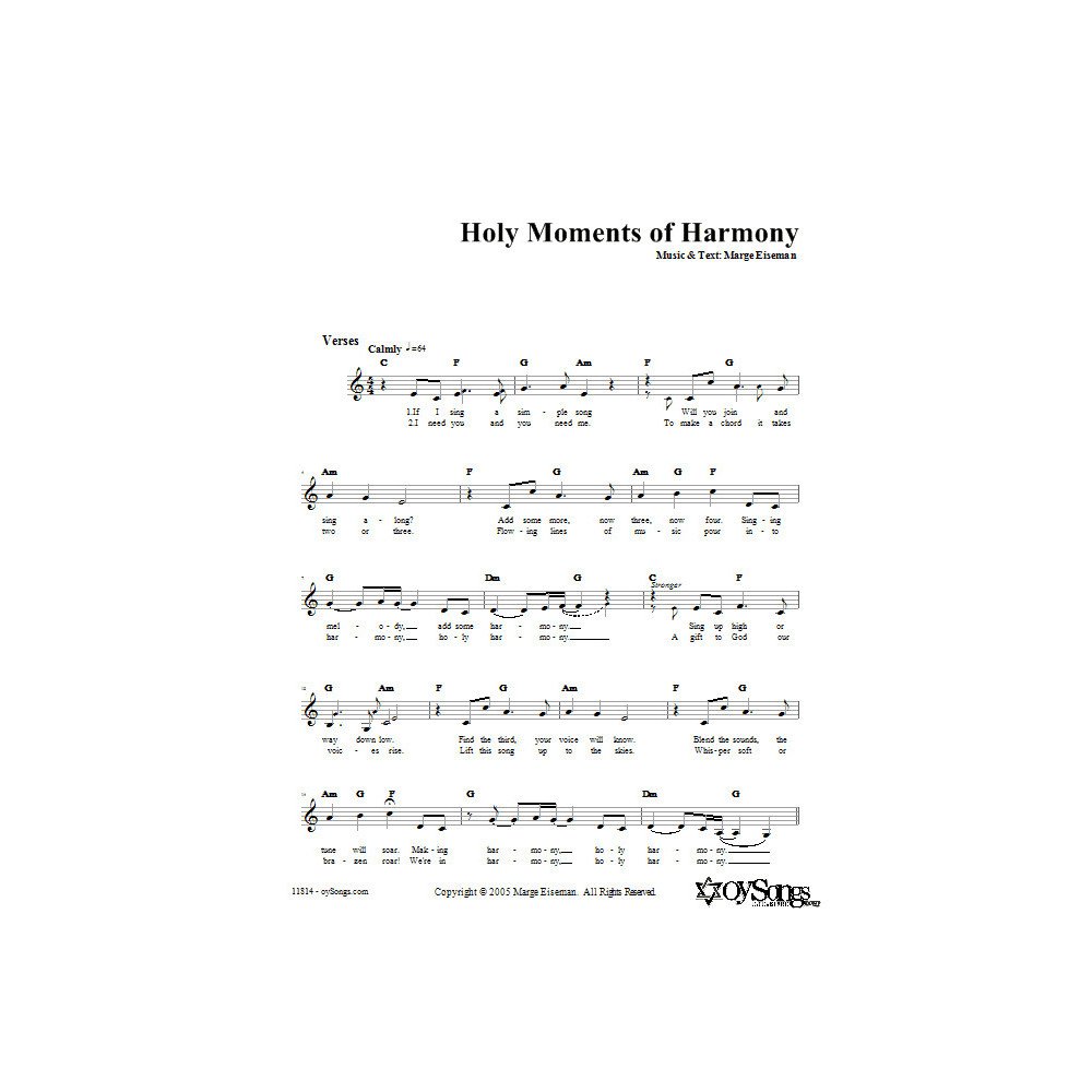 Holy Moments of Harmony