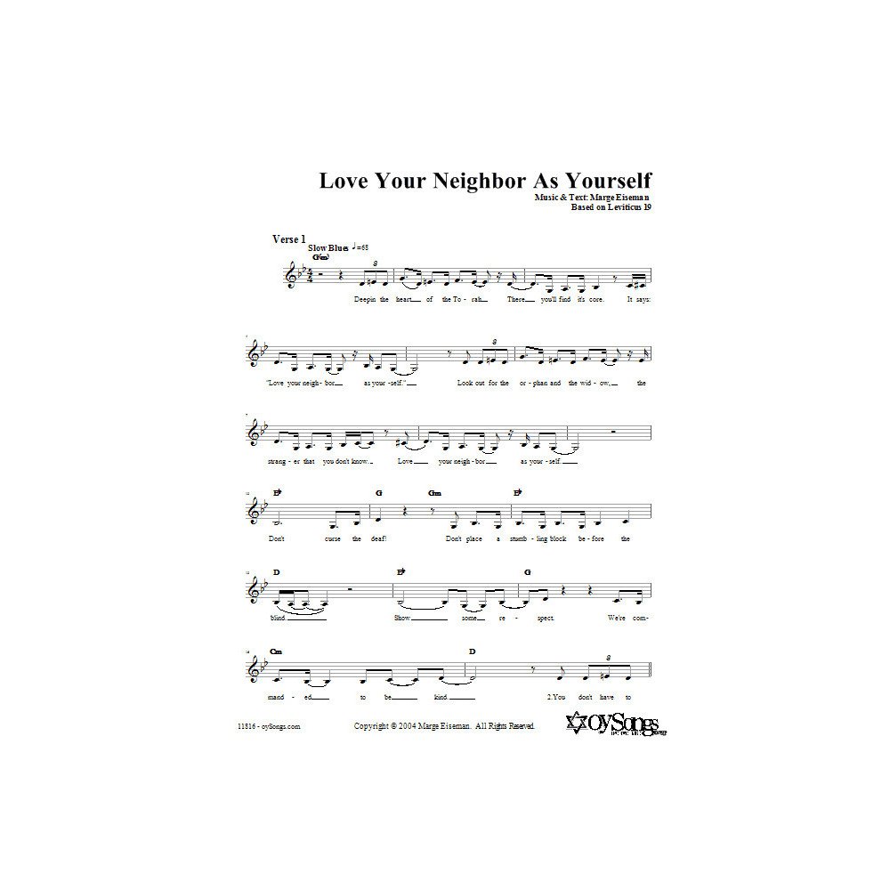 Love Your Neighbor As Yourself