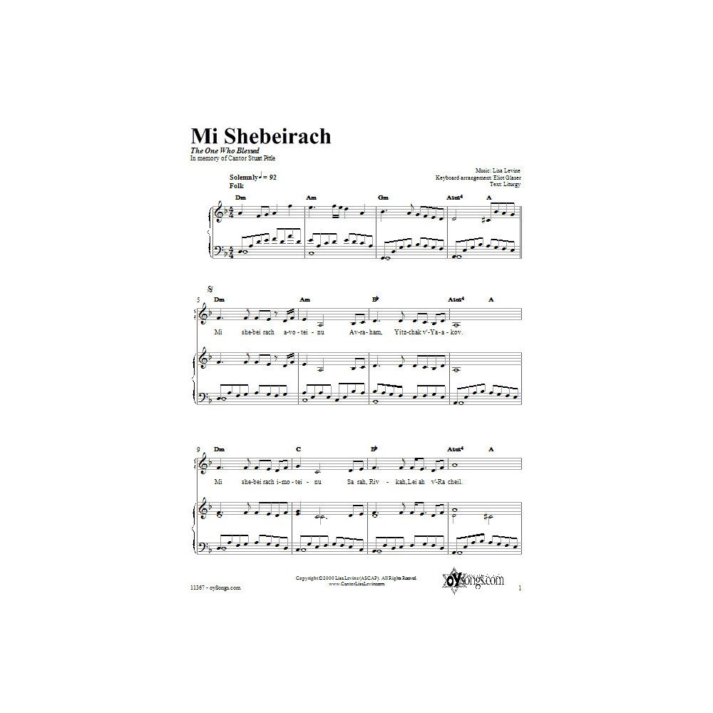 Mi Shebeirach