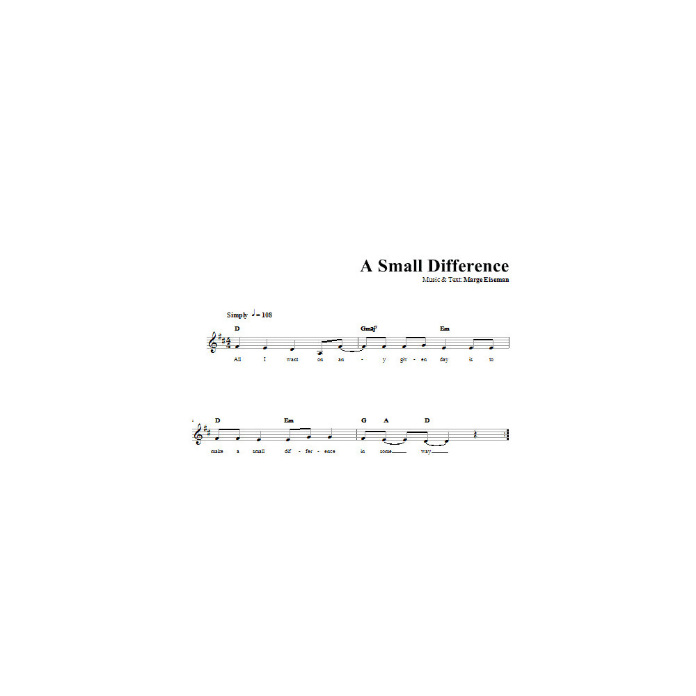 A Small Difference
