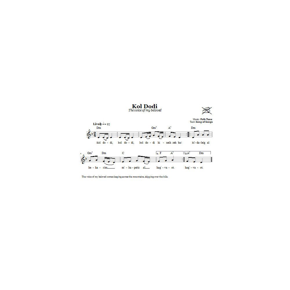 Kol Dodi (Die Stimme Meines Geliebten)