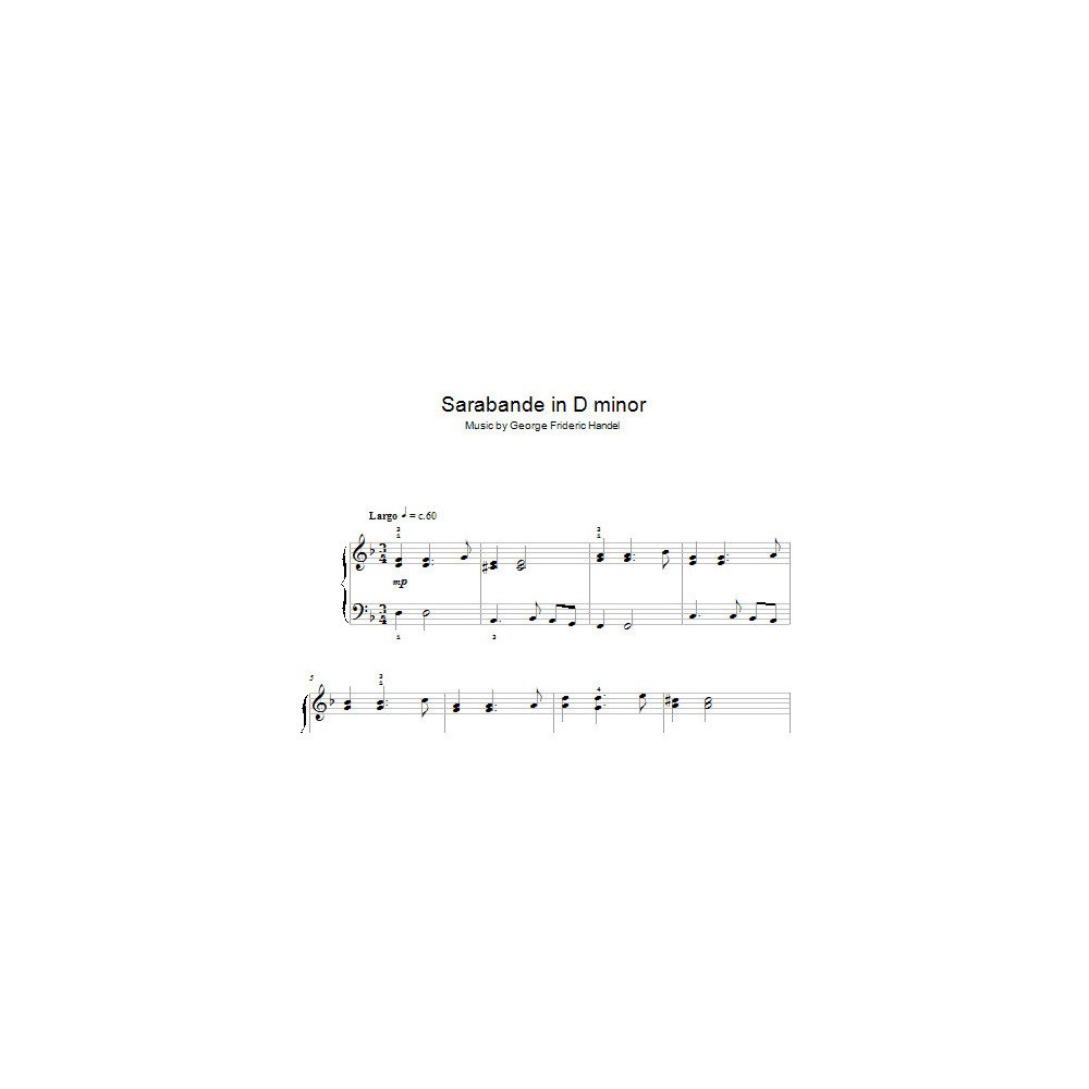 Sarabande in D minor