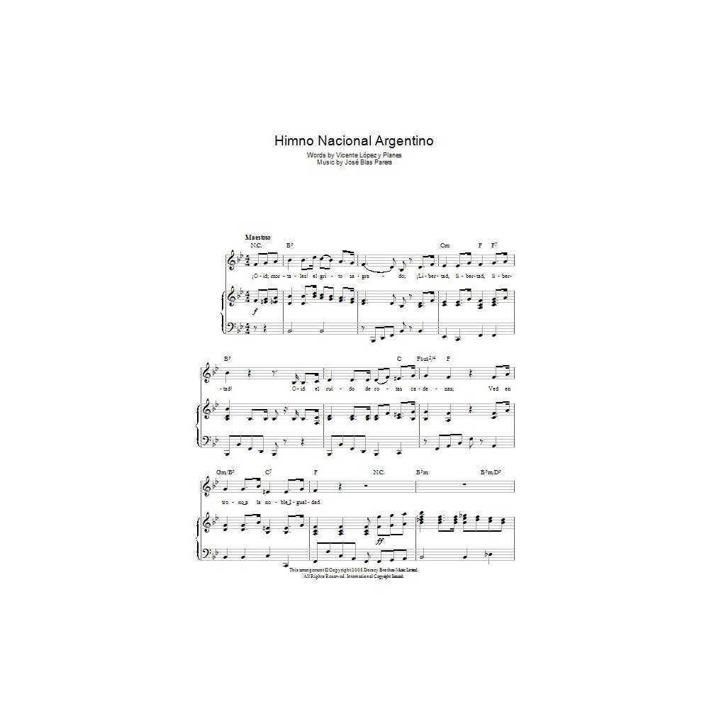 Himno Nacional Argentino (Argentinian National Anthem)