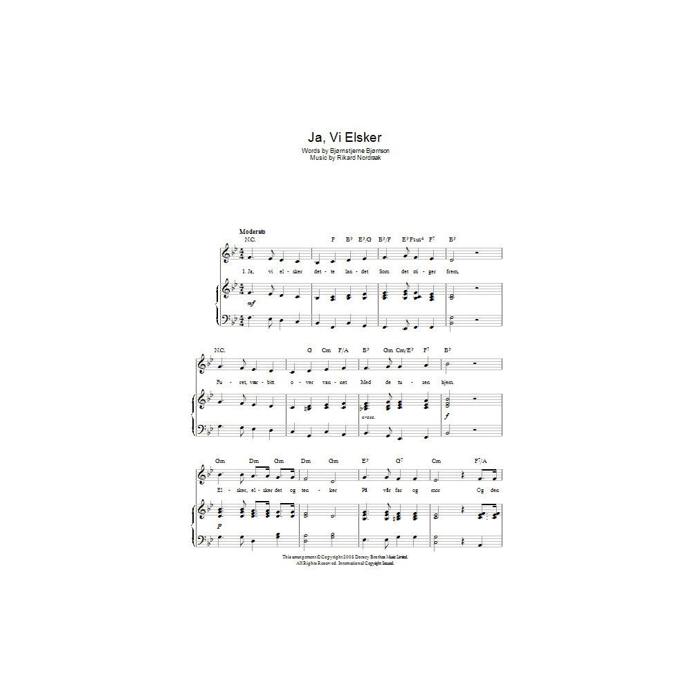 Ja, Vi Elsker (Norwegian National Anthem)
