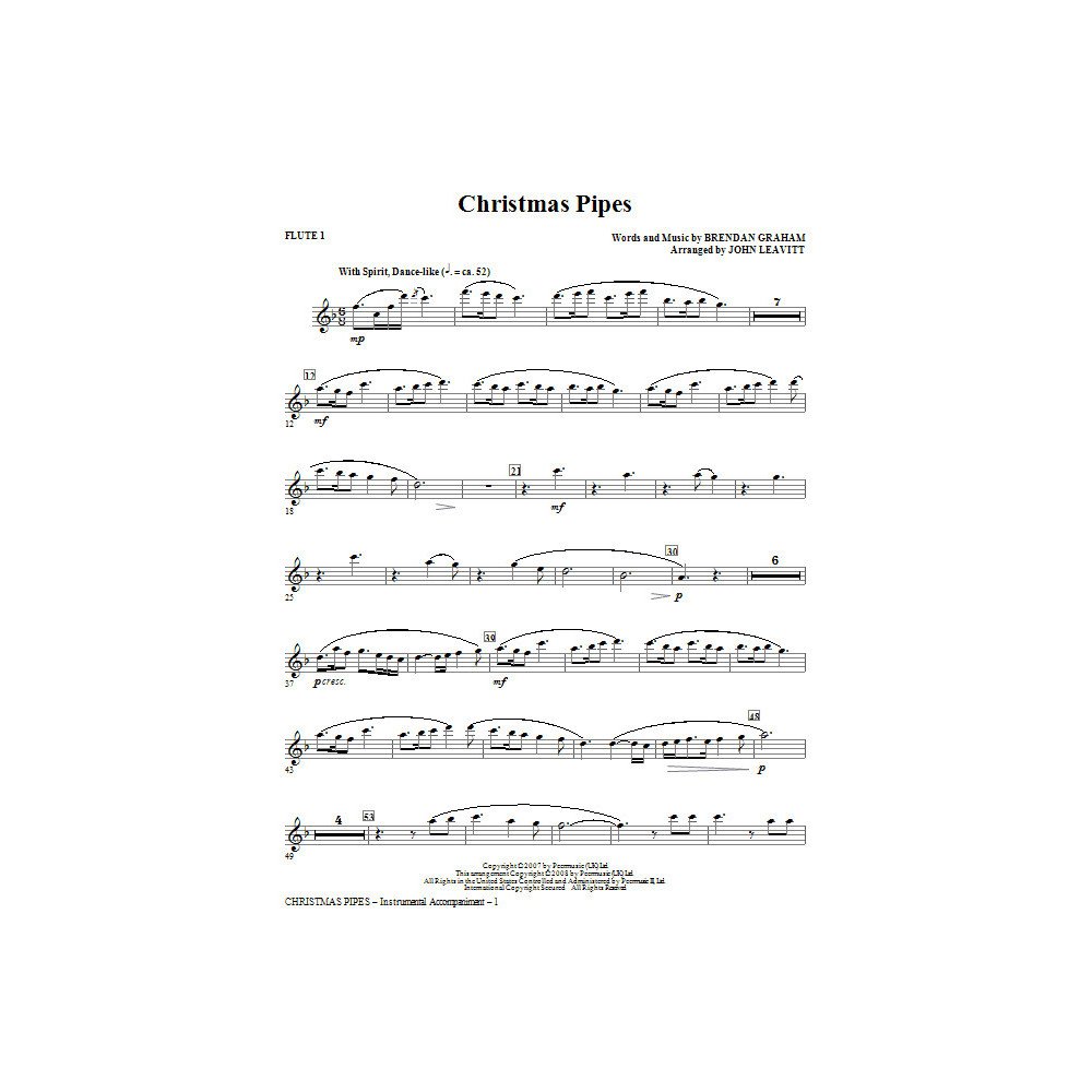 Christmas Pipes - Flute 1