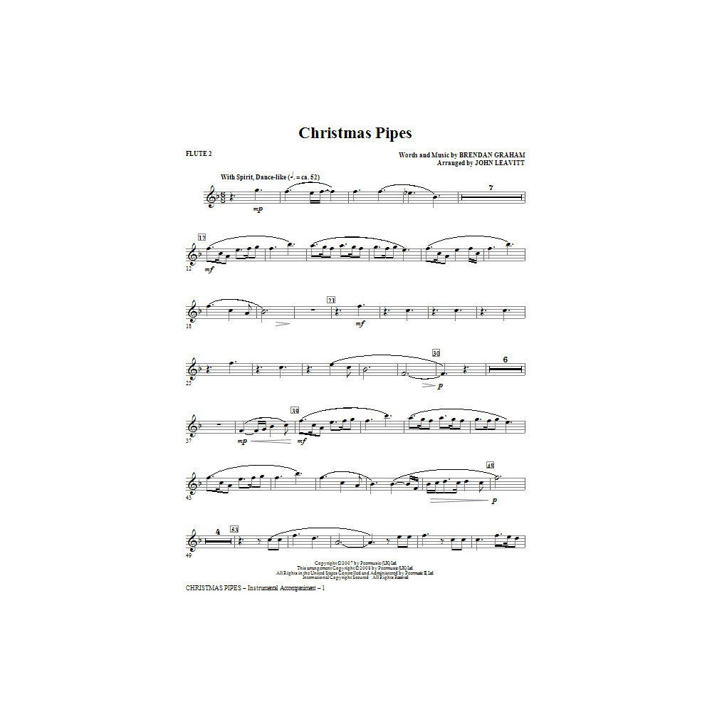 Christmas Pipes - Flute 2