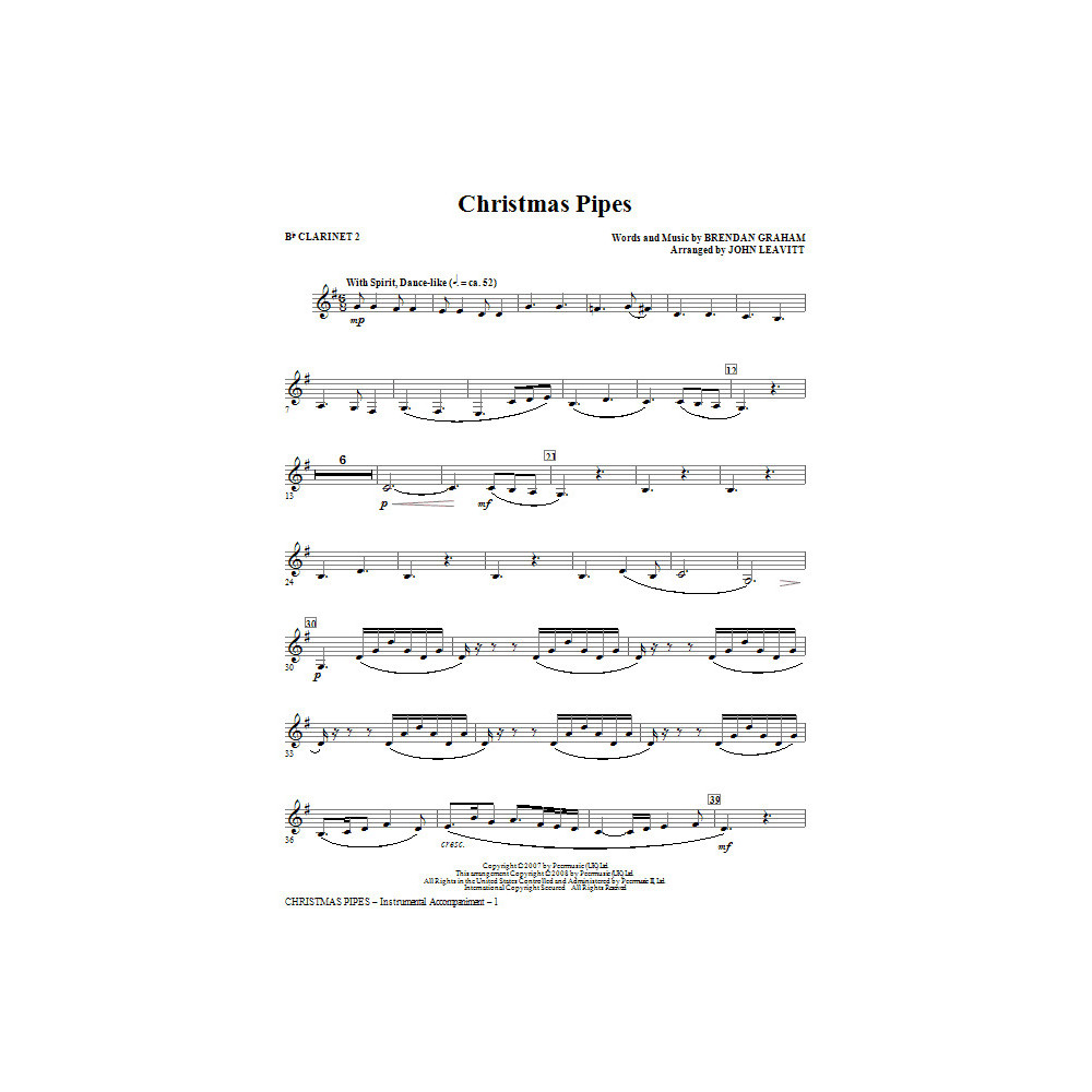 Weihnachtsröhren - Bb Klarinette 2