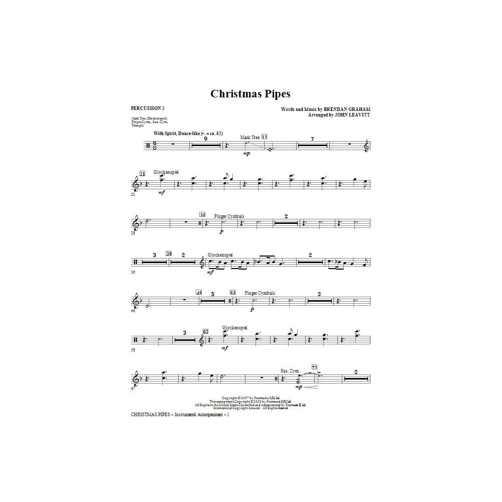 Christmas Pipes - Percussion 2