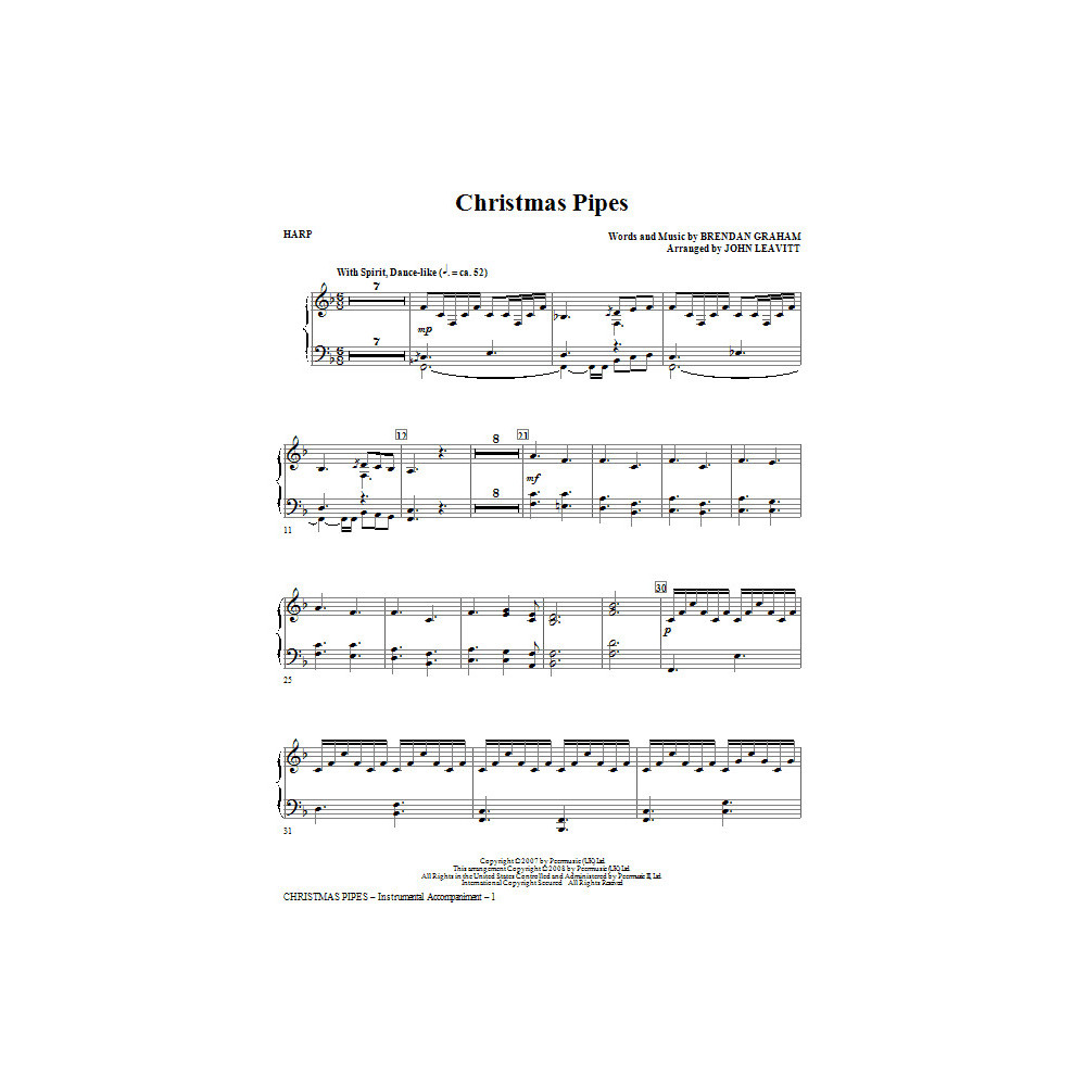 Christmas Pipes - Harp