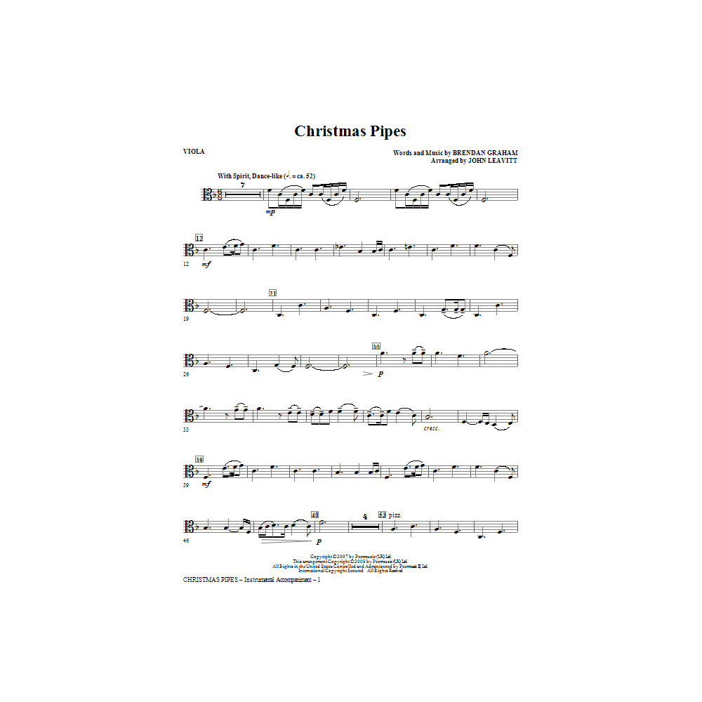 Weihnachts-Pipes - Viola