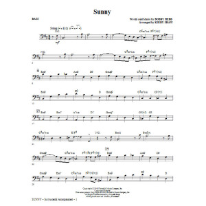Sunny (arr. Kirby Shaw) - Bass