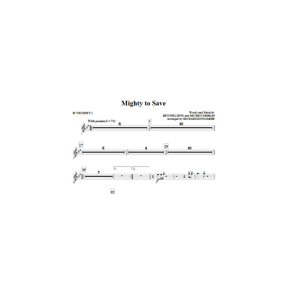 Mighty To Save - Trumpet 1