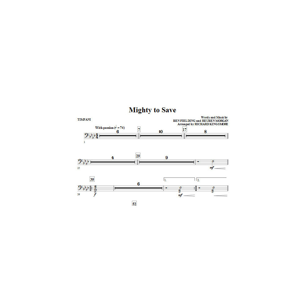 Mighty To Save - Timpani