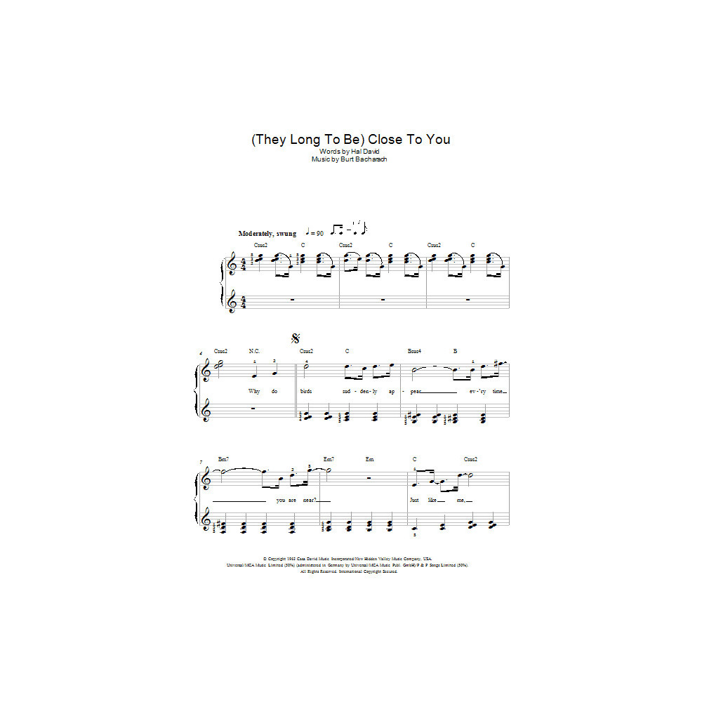 (They Long To Be) Close To You