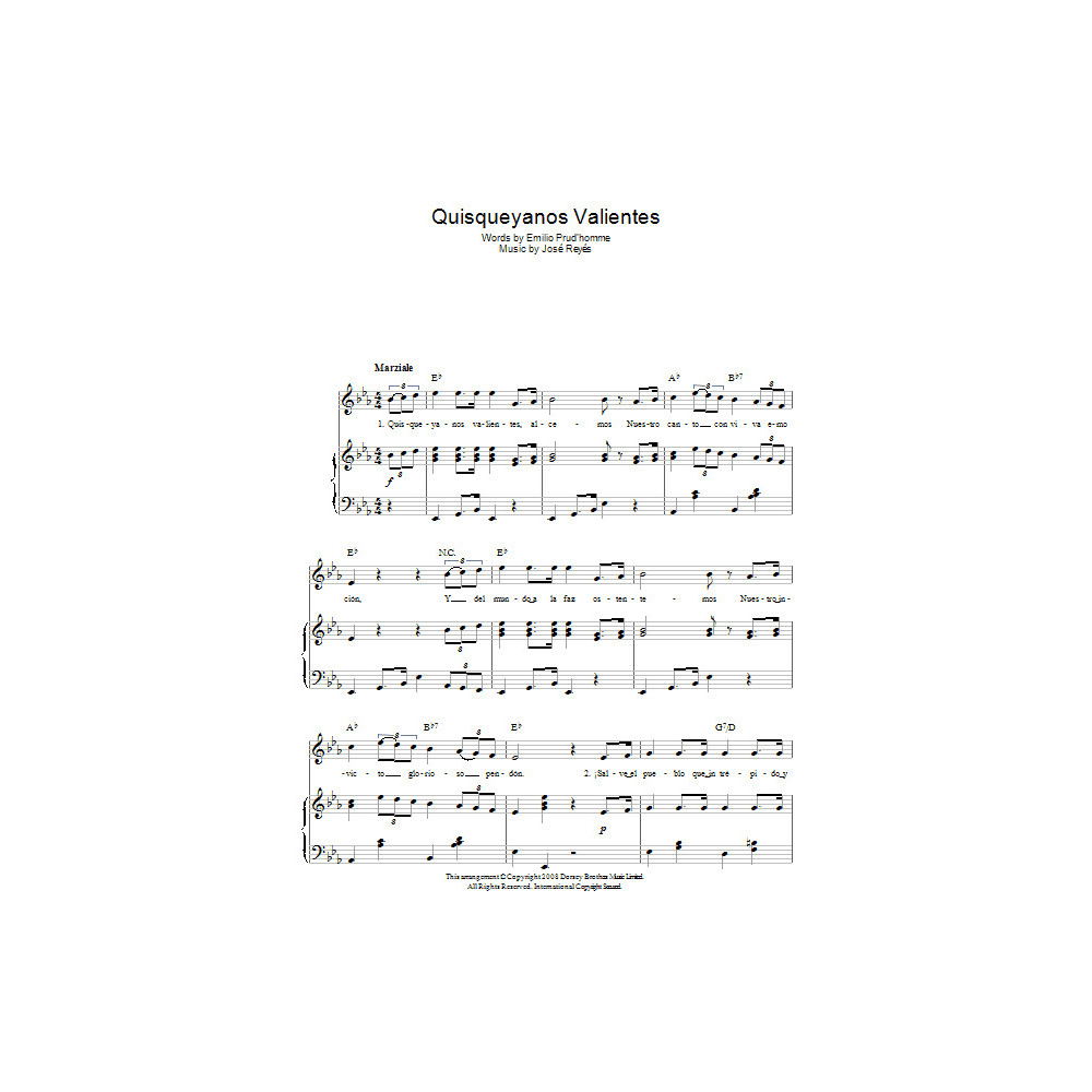 Quisqueyanos Valientes (Dominican Republic National Anthem)