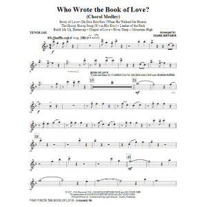 Wer hat das Buch der Liebe geschrieben? (Chor-Medley) - Tenorsaxophon