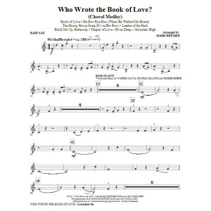 Wer Hat Das Buch Der Liebe Geschrieben? (Choral Medley) - Bariton-Saxophon