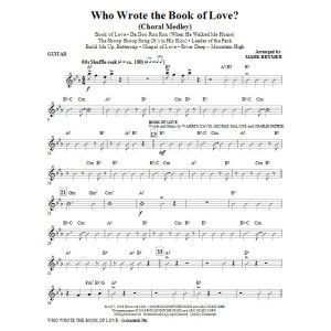 Wer hat das Buch der Liebe geschrieben? (Chor-Medley) - Gitarre