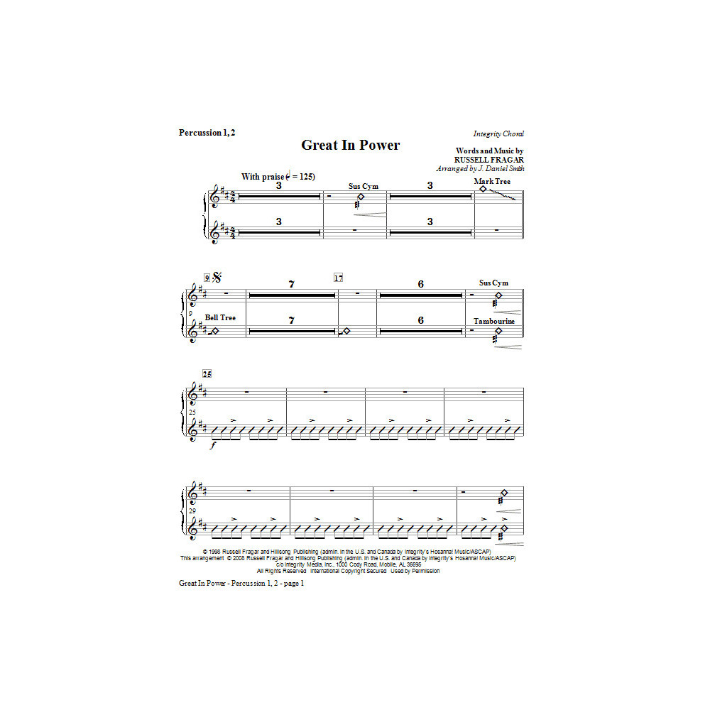 Großartig in Power - Percussion 1 & 2