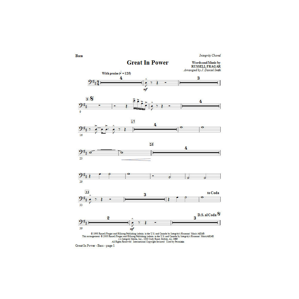 Great In Power - Double Bass