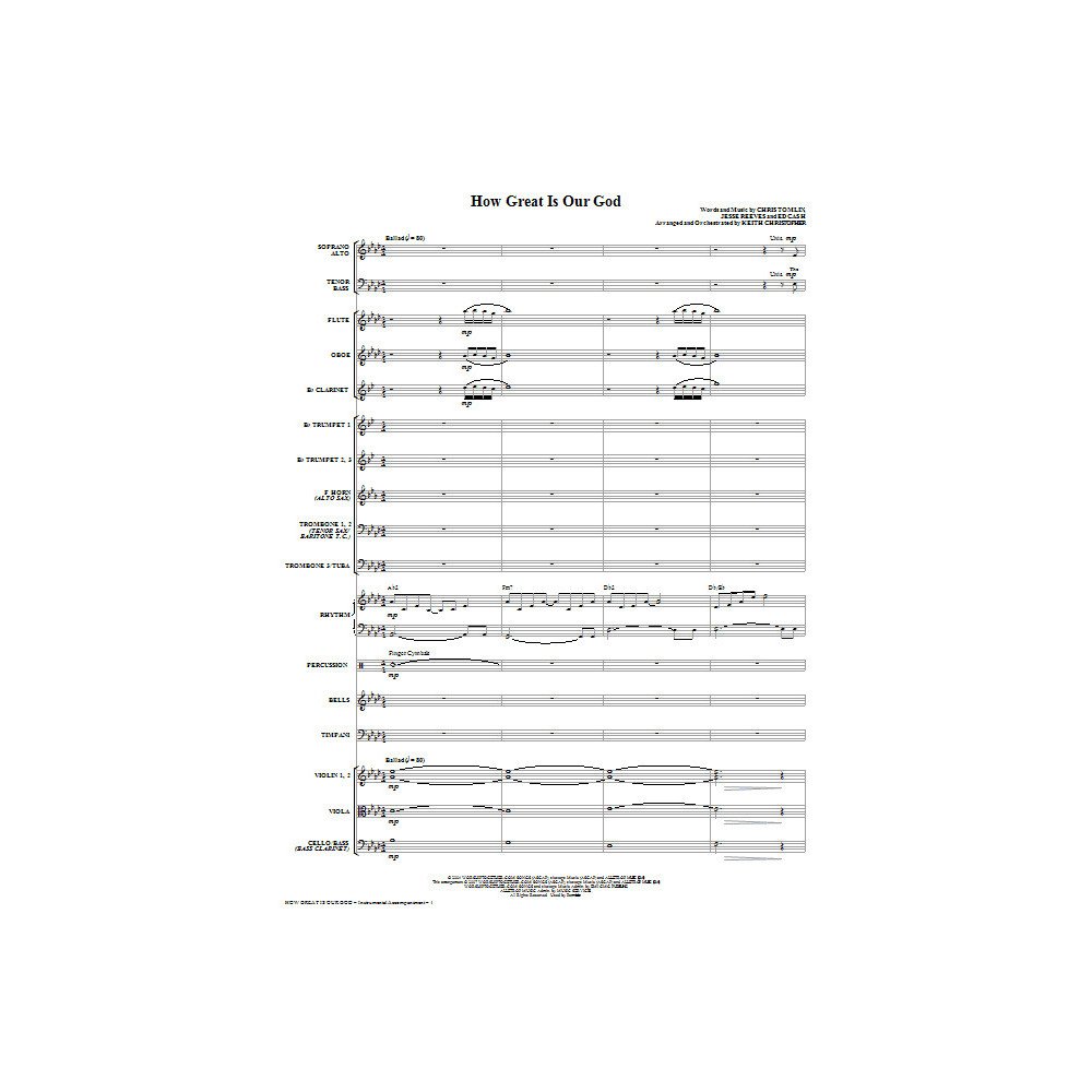 How Great Is Our God - Full Score