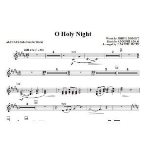 O Holy Night - Alt Sax (sub. Horn)