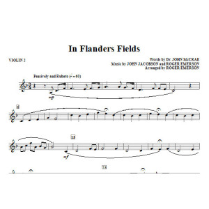 In Flanders Fields - Violin 2