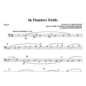 In Flanders Fields - Cello