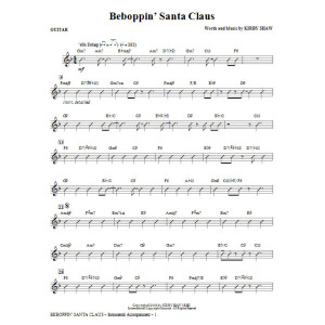 Beboppin' Santa Claus - Guitar