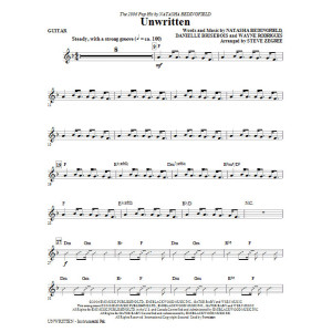 Unwritten - Gitarre