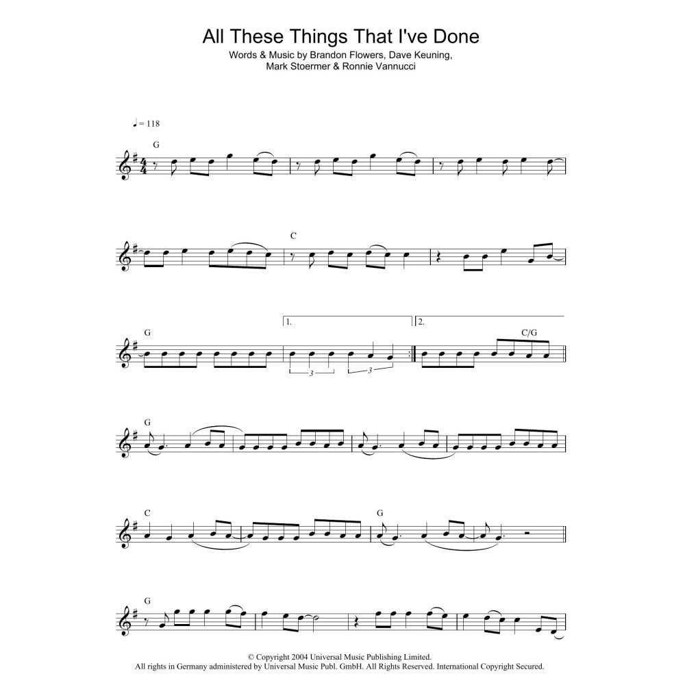 All These Things That I've Done