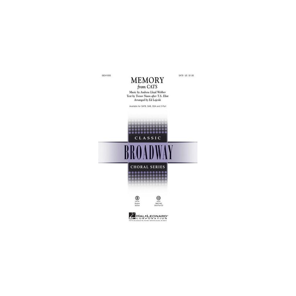 Memory (from Cats) (arr. Ed Lojeski) - Guitar