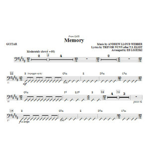 Memory (from Cats) (arr. Ed Lojeski) - Guitar