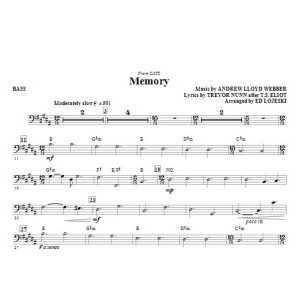 Memory (aus Cats) (arr. Ed Lojeski) - Bass