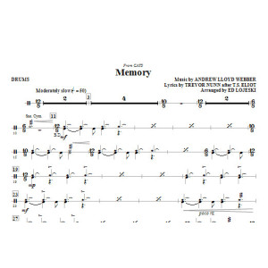 Memory (von Cats) (arr. Ed Lojeski) - Schlagzeug