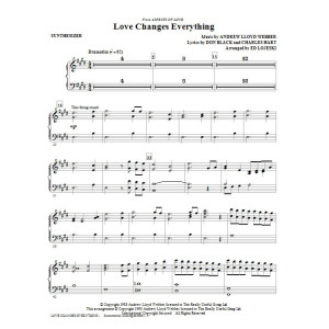 Love Changes Everything (from Aspects Of Love) (arr. Ed Lojeski) - Synthesizer