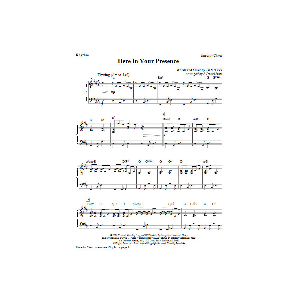 Here In Your Presence - Rhythm