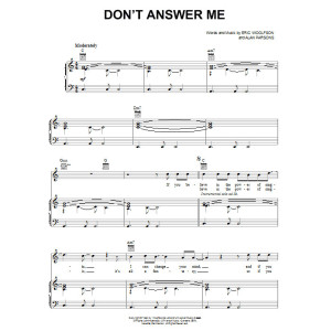 Don't Answer Me