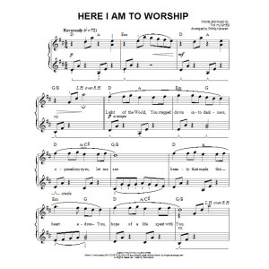 Here I Am To Worship (arr. Phillip Keveren)