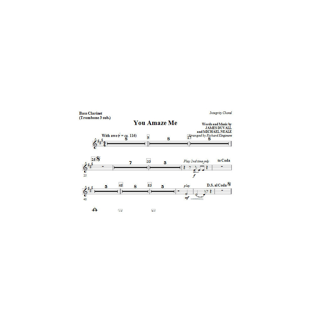You Amaze Me - Bassoon (Cello Sub)