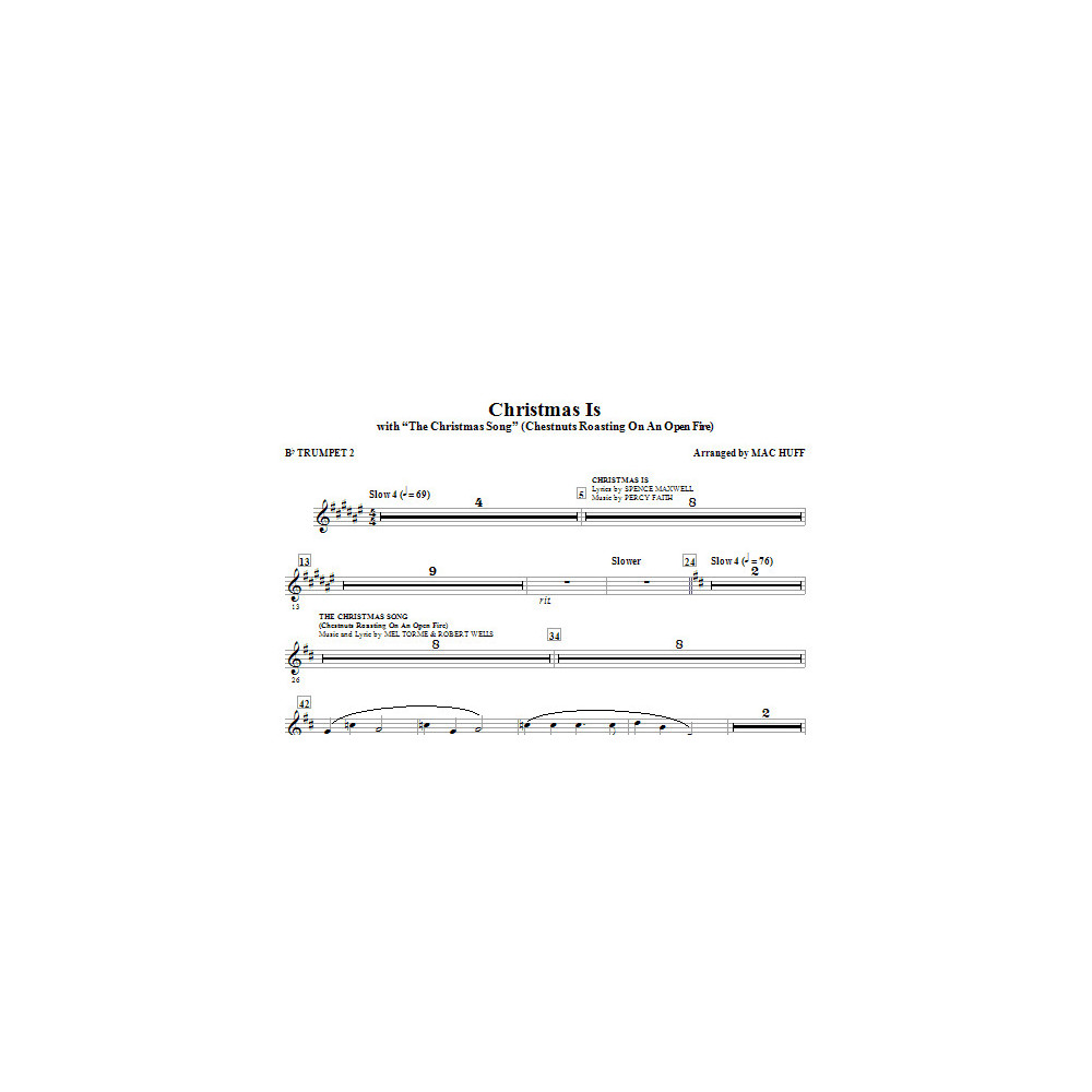 Christmas Is (with The Christmas Song - Chestnuts Roasting On An Open Fire) - Trumpet II