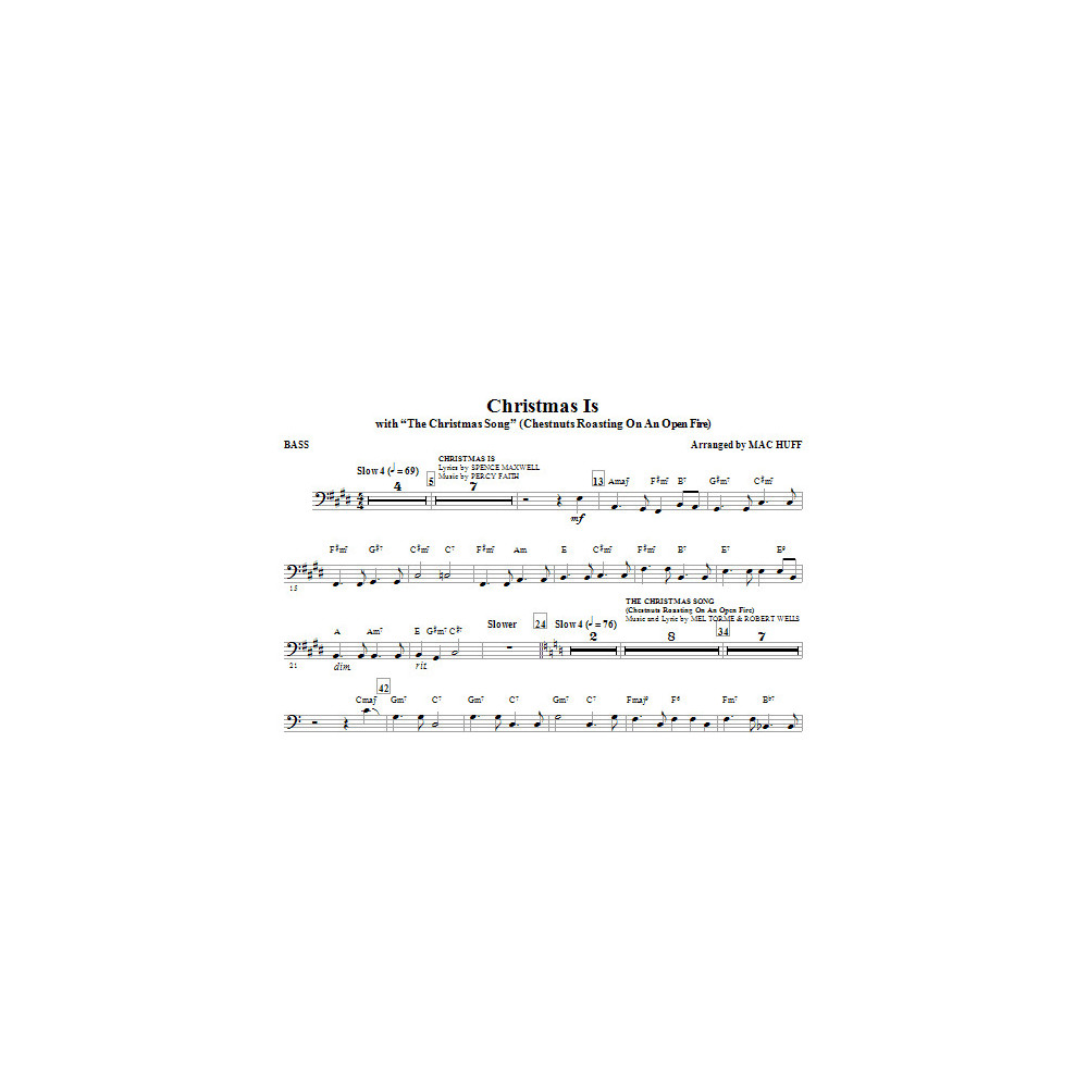 Christmas Is (with The Christmas Song - Chestnuts Roasting On An Open Fire) - Bass