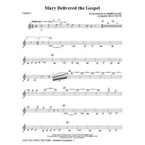 Maria brachte das Evangelium - Violine 2