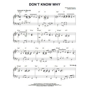 Don't Know Why [Jazz version] (arr. Brent Edstrom)