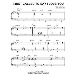 I Just Called To Say I Love You [Jazz version] (arr. Brent Edstrom)