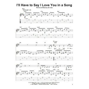 I'll Have To Say I Love You In A Song
