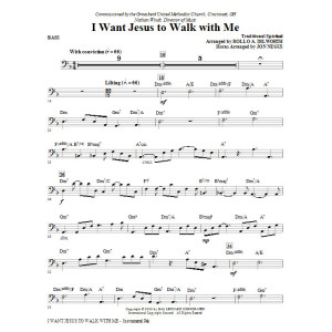I Want Jesus To Walk With Me - Bass