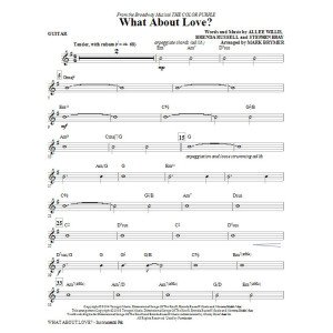 What About Love? (from The Color Purple) - Guitar
