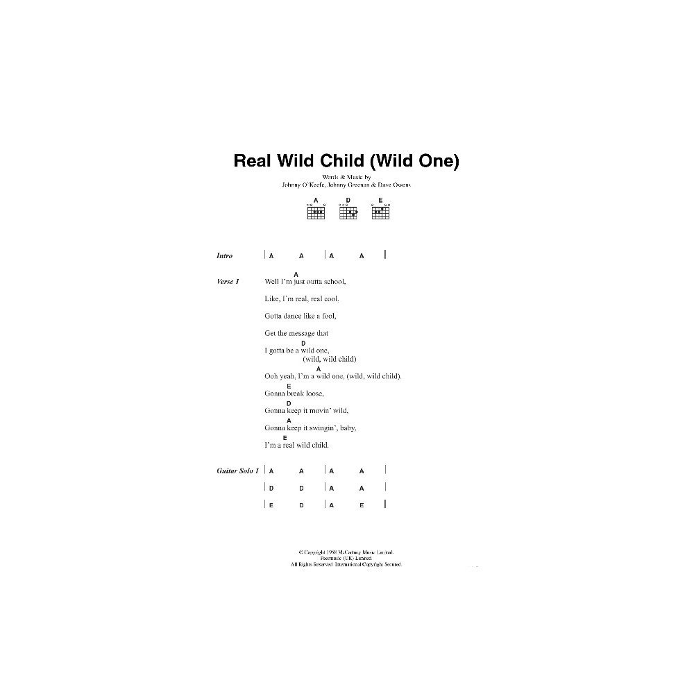Real Wild Child (Wild One)